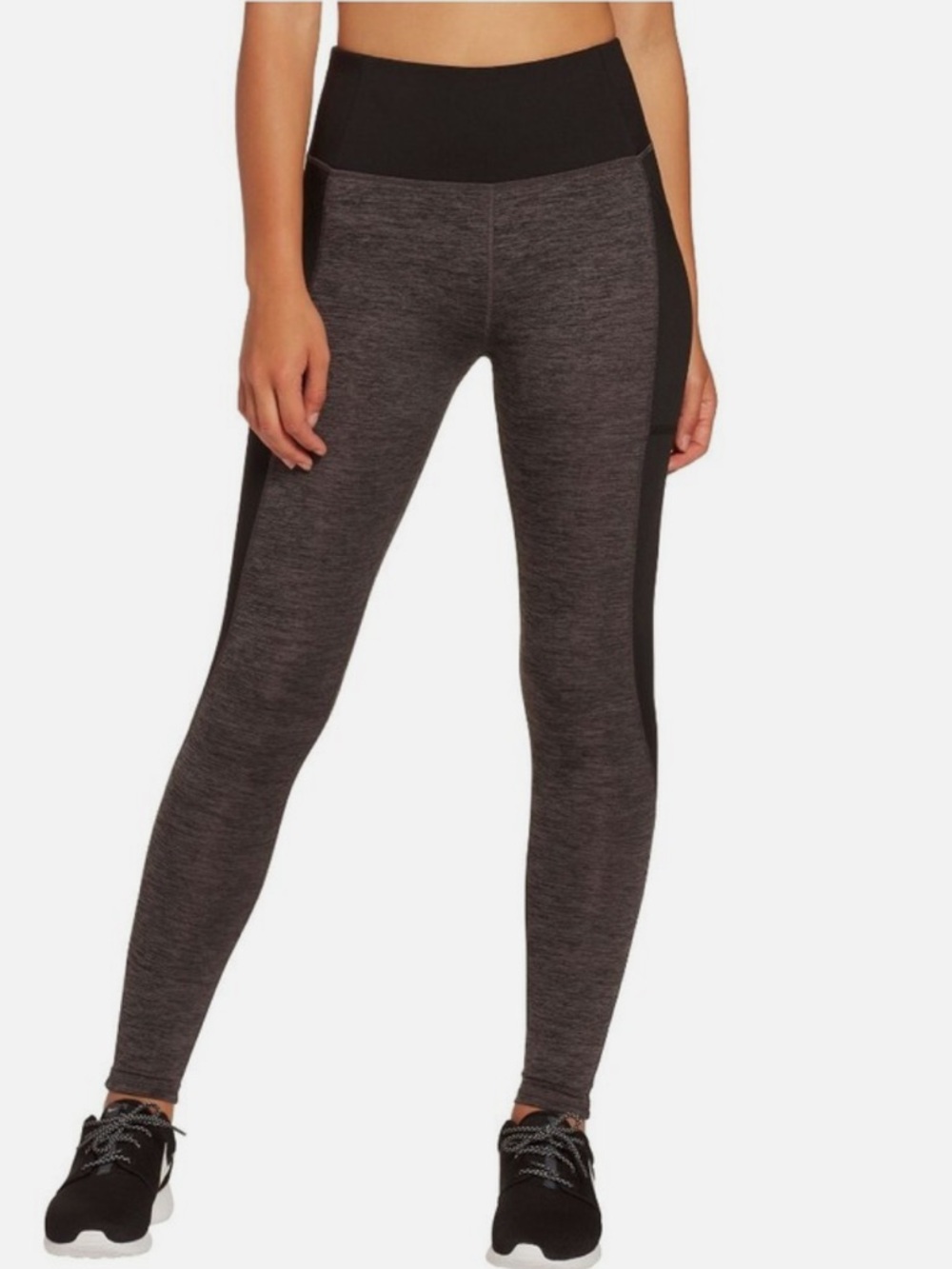 NWT Heathered Charcoal & Black High-Waist Leggings